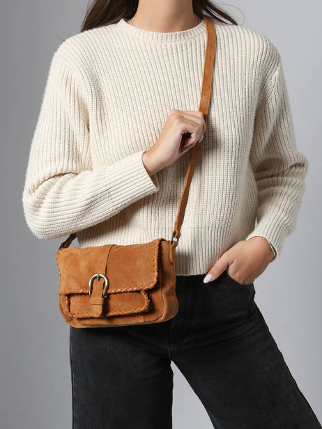 Cross Body Tas Jenny Leder Pieces Bruin jenny 17160093 ander zicht 1